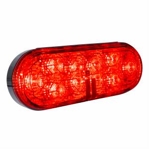 UNITED PACIFIC - UNITED PACIFIC - 36076 - LUZ OVALADA DE 10 LED DE 6" (PARADA, GIRO Y TRASERA) CON LENTE CALEFACTABLE - LED ROJO/LENTE ROJA - Image 3