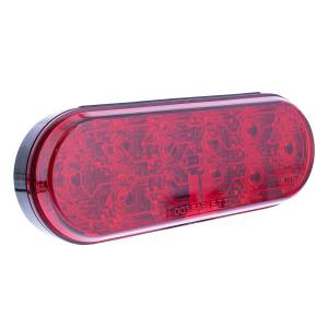 UNITED PACIFIC - UNITED PACIFIC - 36076 - LUZ OVALADA DE 10 LED DE 6" (PARADA, GIRO Y TRASERA) CON LENTE CALEFACTABLE - LED ROJO/LENTE ROJA - Image 4