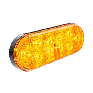 UNITED PACIFIC - UNITED PACIFIC - 36077 - LUZ OVALADA DE 10 LED DE 6" (SEÑAL DE GIRO) CON LENTE TÉRMICA - LED ÁMBAR/LENTE ÁMBAR - Image 3