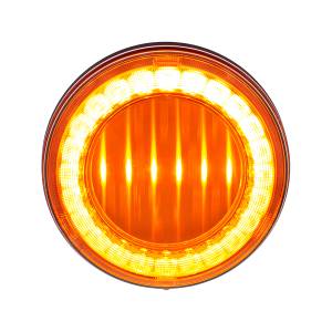 UNITED PACIFIC - 36086 - LUZ LUMOS REDONDA DE 30 LED 4" SERIE I (SEÑAL DE GIRO) - LED ÁMBAR/LENTE ÁMBAR