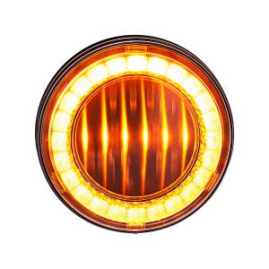 UNITED PACIFIC - 36088 - LUZ LUMOS REDONDA DE 30 LED 4" SERIE I (SEÑAL DE GIRO) - LED ÁMBAR/LENTE TRANSPARENTE