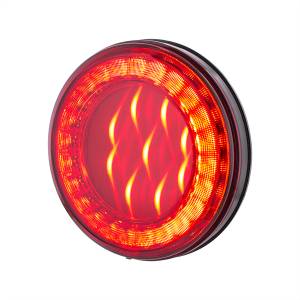 UNITED PACIFIC - UNITED PACIFIC - 36090 - LUZ LUMOS REDONDA DE 33 LED DE 4" SERIE X (PARADA, GIRO Y COLA) - LED ROJO/LENTE ROJA - Image 3
