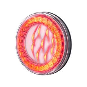 UNITED PACIFIC - UNITED PACIFIC - 36092 - LUZ LUMOS REDONDA DE 33 LED DE 4" SERIE X (PARADA, GIRO Y COLA) - LED ROJO/LENTE TRANSPARENTE - Image 3