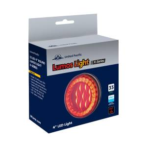 UNITED PACIFIC - UNITED PACIFIC - 36092 - LUZ LUMOS REDONDA DE 33 LED DE 4" SERIE X (PARADA, GIRO Y COLA) - LED ROJO/LENTE TRANSPARENTE - Image 8