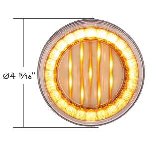 UNITED PACIFIC - UNITED PACIFIC - 36093 - LUZ LUMOS REDONDA DE 33 LED DE 4" SERIE X (SEÑAL DE GIRO) - LED ÁMBAR/LENTE TRANSPARENTE - Image 6