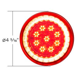 UNITED PACIFIC - UNITED PACIFIC - 36095 - LUZ LUMOS REDONDA DE 33 LED DE 4" SERIE S (PARADA, GIRO Y COLA) - LED ROJO/LENTE ROJA - Image 6