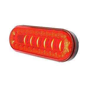 UNITED PACIFIC - UNITED PACIFIC - 36100 - LUZ LUMOS OVALADA DE 30 LED 6" SERIE I (PARADA, GIRO Y COLA) - LED ROJO/LENTE ROJA - Image 3