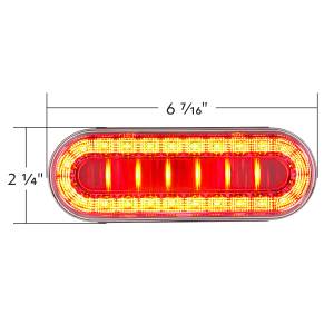 UNITED PACIFIC - UNITED PACIFIC - 36102 - LUZ LUMOS OVALADA DE 30 LED DE 6" SERIE I (PARADA, GIRO Y COLA) - LED ROJO/LENTE TRANSPARENTE - Image 6