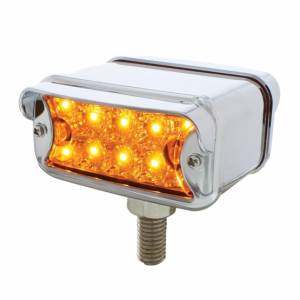 UNITED PACIFIC - 36411 - LUZ DE DOBLE CARA REFLECTOR DE 20 LED DE DOBLE FUNCIÓN CON VISERA - MONTAJE EN T - LED Y LENTE ÁMBAR Y ROJO