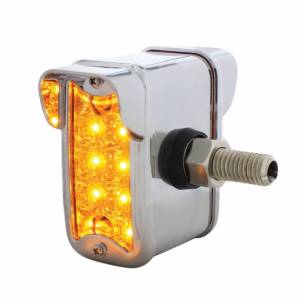 UNITED PACIFIC - 36412 - LUZ REFLECTOR DE DOBLE FUNCIÓN DE 10 LED DE DOBLE CARA CON VISERA - MONTAJE LATERAL VERTICAL - LED ÁMBAR Y ROJO/LENTE ÁMBAR Y ROJA