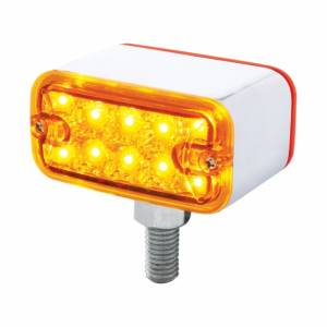 UNITED PACIFIC - 36414 - LUZ DE DOBLE CARA REFLECTOR DE DOBLE FUNCIÓN DE 20 LED - MONTAJE EN T - LED ÁMBAR Y ROJO / LENTE ÁMBAR Y ROJA