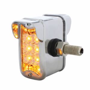 UNITED PACIFIC - 36416 - LUZ REFLECTOR DE DOBLE FUNCIÓN DE 10 LED DE DOBLE CARA CON VISERA - MONTAJE LATERAL VERTICAL - LED ÁMBAR Y ROJO/LENTE TRANSPARENTE