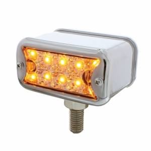 UNITED PACIFIC - 36417 - LUZ DE DOBLE CARA REFLECTOR DE 20 LED DE DOBLE FUNCIÓN CON BISEL - MONTAJE EN T - LED ÁMBAR Y ROJO/LENTE TRANSPARENTE