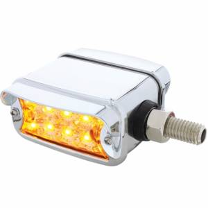 UNITED PACIFIC - 36423 - LUZ DE DOBLE CARA REFLECTOR DE 20 LED DE DOBLE FUNCIÓN CON VISERA - MONTAJE HORIZONTAL - LED ÁMBAR Y ROJO / LENTE TRANSPARENTE