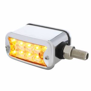 UNITED PACIFIC - 36425 - LUZ DE DOBLE CARA REFLECTOR DE 20 LED DE DOBLE FUNCIÓN CON BISEL - MONTAJE HORIZONTAL - LED ÁMBAR Y ROJO / LENTE TRANSPARENTE