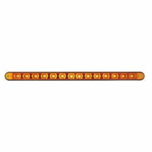 UNITED PACIFIC - 36484 - BARRA DE LUCES DE 14 LED DE 12" CON CARCASA NEGRA - LED ÁMBAR/LENTE ÁMBAR