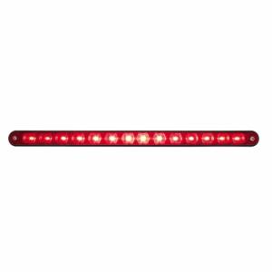 UNITED PACIFIC - 36485 - BARRA DE LUCES DE 14 LED DE 12" CON CARCASA NEGRA - LED ROJO/LENTE ROJA