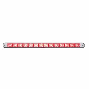 UNITED PACIFIC - 36487 - BARRA DE LUCES DE 14 LED DE 12" CON CARCASA NEGRA - LED ROJO/LENTE TRANSPARENTE