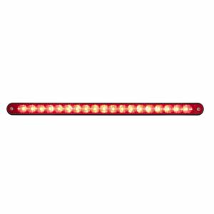 UNITED PACIFIC - 36489 - BARRA DE LUCES REFLECTORAS DE 19 LED DE 12" CON CARCASA NEGRA - LED ROJO/LENTE ROJA