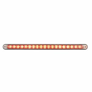 UNITED PACIFIC - 36491 - BARRA DE LUZ REFLECTORA DE 19 LED DE 12" CON CARCASA NEGRA - LED ROJO/LENTE TRANSPARENTE