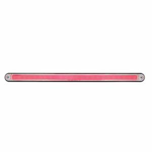 UNITED PACIFIC - 36495 - BARRA DE LUCES GLOLIGHT DE 24 LED DE 12" CON CARCASA NEGRA - LED ROJO/LENTE TRANSPARENTE