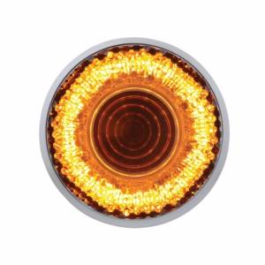 UNITED PACIFIC - 36526 - LUZ DE ESPEJO REDONDA DE 9 LED DE 2" (LIQUIDACIÓN/MARCADOR) - LED ÁMBAR/LENTE TRANSPARENTE