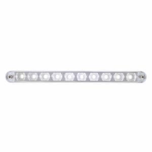 UNITED PACIFIC - 36542 - BARRA DE LUCES AUXILIARES DE 10 LED DE 9" CON BISEL - LED BLANCO/LENTE TRANSPARENTE