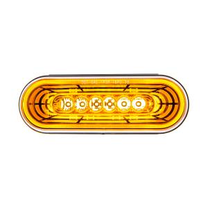UNITED PACIFIC - 36570 - LUZ ABYSS OVALADA DE 22 LED DE 6" (SEÑAL DE GIRO) - LED ÁMBAR/LENTE ÁMBAR