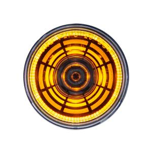 UNITED PACIFIC - 36576 - LUZ ABISMO REDONDA DE 4 LED DE 2" (LIQUIDACIÓN/MARCADOR) - LED ÁMBAR/LENTE TRANSPARENTE