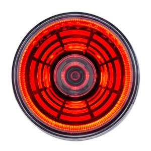 UNITED PACIFIC - 36582 - LUZ REDONDA DEL ABISMO DE 4 LED DE 2-1/2" (LIQUIDACIÓN/MARCADOR) - LED ROJO/LENTE TRANSPARENTE