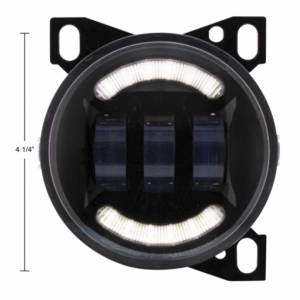 UNITED PACIFIC - UNITED PACIFIC - 36606 - LUZ ANTINIEBLA DE 18 LED CON BARRA DE LUCES LED PARA PETERBILT 579 (2012-2021) Y KENWORTH T660 (2007-2017) - NEGRO - Image 8