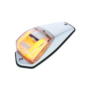 UNITED PACIFIC - 36678 - KIT DE LUCES DE CABINA CUADRADA DE 24 LED GLOLIGHTS - LED ÁMBAR/LENTE TRANSPARENTE