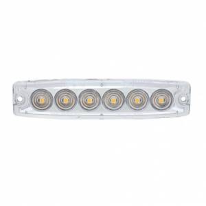 UNITED PACIFIC - UNITED PACIFIC - 36683B - 6 LUZ DE ADVERTENCIA LED DE ALTA POTENCIA SUPER DELGADA - LED ÁMBAR/LENTE TRANSPARENTE (A GRANEL) - Image 2
