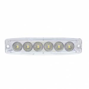 UNITED PACIFIC - UNITED PACIFIC - 36684B - 6 LUZ DE ADVERTENCIA LED DE ALTA POTENCIA SUPER DELGADA - LED BLANCO/LENTE TRANSPARENTE (A GRANEL) - Image 2
