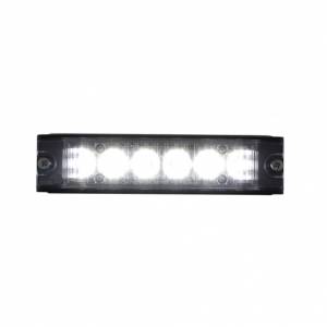 UNITED PACIFIC - 36690 - 6 LUZ DE ADVERTENCIA LED DE ALTA POTENCIA DE BAJO PERFIL - LED BLANCO