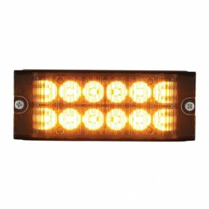 UNITED PACIFIC - 36691 - LUZ DE ADVERTENCIA DE PERFIL BAJO DE 12 LED DE ALTA POTENCIA - LED ÁMBAR