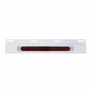 UNITED PACIFIC - UNITED PACIFIC - 36714 - PLACA DE GUARDABARROS SUPERIOR DE INOXIDABLE CON BISEL Y BARRA DE LUCES DE 19 LED DE 17" - LED ROJO/LENTE ROJA (CADA UNO) - Image 2
