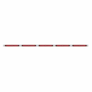 UNITED PACIFIC - 36716 - SOPORTE DE LUZ DE ACERO INOXIDABLE DE 94" - 19 LED BARRA DE LUCES DE 17-1/4" X 5 CON LED ROJO/LENTE ROJA CON BISEL
