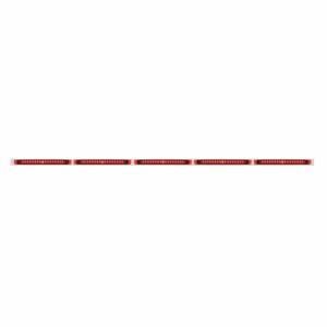 UNITED PACIFIC - 36717 - SOPORTE DE LUZ DE ACERO INOXIDABLE DE 94" - 19 LED BARRA DE LUCES DE 17-1/4" X 5 CON LED ROJO/LENTE ROJA