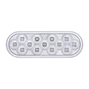 UNITED PACIFIC - UNITED PACIFIC - 36723 - LUZ FURY DOBLE OVALADA DE 13 LED DE 6" (PARADA, GIRO Y TRASERA) CON LUZ DE ADVERTENCIA - LED ROJO Y ÁMBAR/LENTE TRANSPARENTE - Image 5