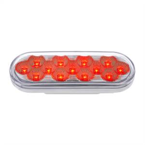 UNITED PACIFIC - UNITED PACIFIC - 36723 - LUZ FURY DOBLE OVALADA DE 13 LED DE 6" (PARADA, GIRO Y TRASERA) CON LUZ DE ADVERTENCIA - LED ROJO Y ÁMBAR/LENTE TRANSPARENTE - Image 6