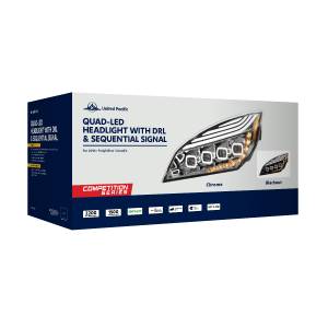 UNITED PACIFIC - UNITED PACIFIC - 36724 - FARO CROMADO DE QUAD-LED CON LED DRL Y SEQ. SEÑAL PARA FREIGHTLINER CASCADIA 2018-2024 - CONDUCTOR - Image 7