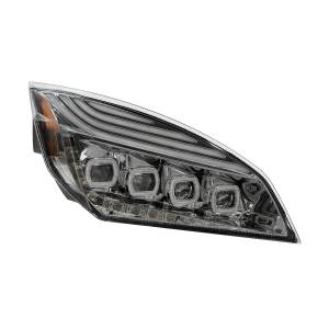 UNITED PACIFIC - UNITED PACIFIC - 36725 - FARO CROMADO DE QUAD-LED CON LED DRL Y SEQ. SEÑAL PARA FREIGHTLINER CASCADIA 2018-2024 - PASAJERO - Image 2