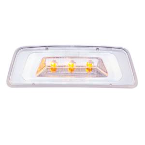 UNITED PACIFIC - 36748 - SEÑAL DE GIRO DE GUARDABARROS/LUZ DE ESTACIONAMIENTO DE 3 LED PARA KENWORTH T680/T700/T880 - LED ÁMBAR/LENTE TRANSPARENTE
