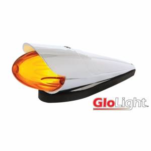 UNITED PACIFIC - 36749 - KIT DE LUZ DE CABINA ESTILO GRAKON 1000 DE SANDÍA GLOLIGHT DE DOBLE FUNCIÓN DE 9 LED CON VISERA - LED ÁMBAR/LENTE ÁMBAR