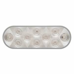 UNITED PACIFIC - 36773B - LUZ UTILITARIA OVALADA DE 10 LED DE 6" - LED BLANCO/LENTE TRANSPARENTE (A GRANEL)