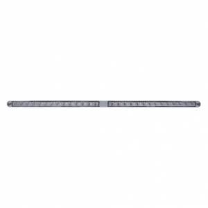 UNITED PACIFIC - 36789 - BARRAS DE LUCES DOBLES DE 14 LED DE 12" CON BISEL - LED ÁMBAR/LENTE TRANSPARENTE