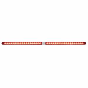 UNITED PACIFIC - 36797 - BARRAS DE LUCES REFLECTORAS DOBLES DE 14 LED DE 12" CON BISEL - LED ROJO/LENTE ROJA