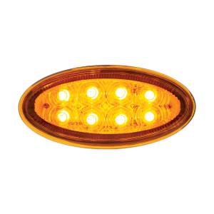 UNITED PACIFIC - UNITED PACIFIC - 36810 - LUZ DE ESTACIONAMIENTO E INTERMITENTE DE GUARDABARROS DE 8 LED PARA PETERBILT 386 (2006-2014) Y 387 (2006-2010) - LED ÁMBAR / LENTE ÁMBAR - Image 1