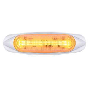 UNITED PACIFIC - 36817 - LUZ DE PISTA DE 4 LED (LIQUIDACIÓN/MARCADOR) - LED ÁMBAR/LENTE TRANSPARENTE